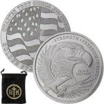 1/4 oz Bald Eagle Silver Round with Pouch