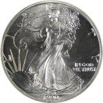 1990 American Eagle 1 oz Silver Bullion Coin