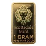 Scottsdale Mint 1 Gram .9999 Gold Bullion Bar