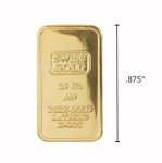 2.5 Gram Gold Swiss Bullion Bar .999 Fine