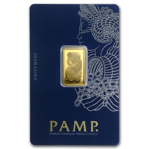 5g PAMP Suisse Gold Bar - Lady Fortuna