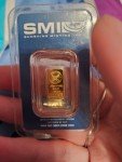 1g .9999 Pure Gold Bar - ISO Certified