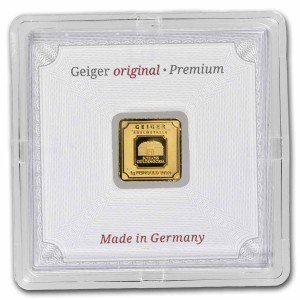 1g Gold Bar - Geiger Edelmetalle with Assay