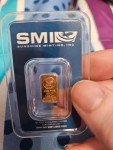 1g .9999 Pure Gold Bar - ISO Certified