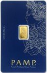PAMP Suisse 1g .9999 Gold Bar with Assay Card