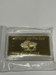 1 oz Gold Buffalo Bullion Bar .999 Fine