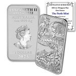 2023 1 oz Australian Silver Dragon Bar Coin