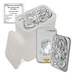 10 oz Silver Bars - Perth Mint Dragon Series