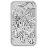 2022 Australian Silver Dragon 1 oz Bar Coin