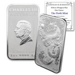 2024 Australian Silver Dragon 1oz Rectangular Bar