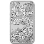 20 oz Australia Dragon Silver Rectangular Bars Set