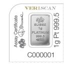 Pamp Suisse Lady Fortuna 1 Gram Platinum Bar