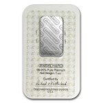 Engelhard 1 oz Platinum Bar in Assay
