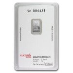 Credit Suisse 1g Platinum Bar with Assay Card