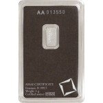 1g Valcambi Suisse Platinum Bar - 999.5 Fine