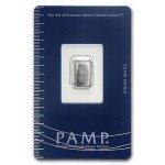 PAMP Suisse 1g Palladium Bar in Assay Card