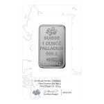 PAMP Suisse 1 oz Palladium Bullion Bar