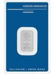 5 Gram Palladium Bar - Switzerland Argor-Heraeus 999.5