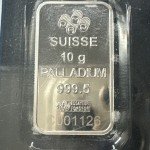 10g PAMP Suisse Palladium Bar - Lady Fortuna