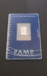 PAMP Suisse 1g Palladium Bar in Assay Card