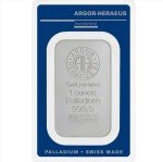 Argor Heraeus 1 oz Fine Palladium Suisse Bar