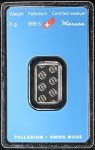 5 Gram Palladium Bar by Argor-Heraeus
