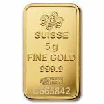 5g PAMP Suisse Gold Bar - Lady Fortuna