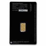 Perth Mint 1 Gram Gold Bar in Assay