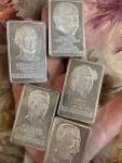 10 Ounce Franklin Mint Silver Bar Set