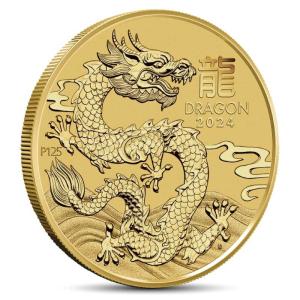2024 1/20 oz Perth Lunar Dragon Gold Coin