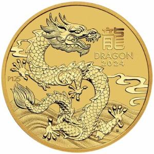 2024 1/10 oz Perth Lunar Dragon Gold Coin