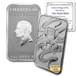 1 oz Silver Bar - Perth Mint Dragon Series