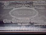 1890 $1000 Silver Bill 4 Oz Fine Silver