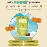 Organic Energy Mushroom Gummies for Focus & Stamina
