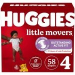 Huggies Little Movers Size 4 Diapers 58 Count