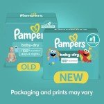 Pampers Baby Dry Diapers Size 1, 44 Count