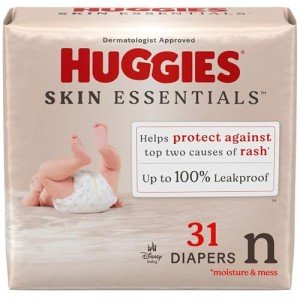 Huggies Newborn Diapers, Skin Essentials, 31 Count
