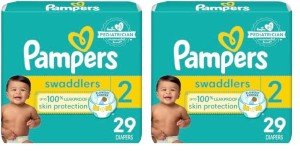 Pampers Swaddlers Size 2 Diapers, 2 Packs