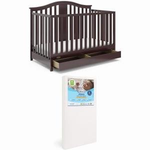 4-in-1 Convertible Baby Bed with Mattress Drawer