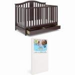 4-in-1 Convertible Baby Bed with Mattress Drawer