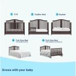 Convertible 4-in-1 Baby-to-Toddler Bed with Drawer