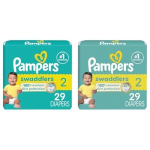Pampers Swaddlers Size 2 Diapers, 2 Packs
