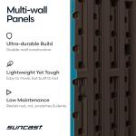 Suncast 22 Gallon Resin Storage Seat, Java Color