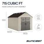 Suncast 8' x 10' Resin Tremont Storage Shed