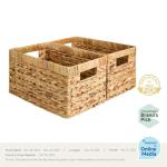 StorageWorks Medium Wicker Baskets with Handles - 2-Pack