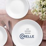 Corelle 18-Piece Winter Frost White Dinnerware Set