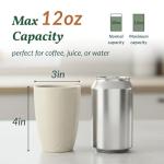 Unbreakable Wheat Straw Drinking Glasses - Set of 6