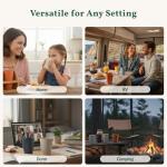 Unbreakable Wheat Straw Drinking Glasses - Set of 6