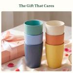 Unbreakable Wheat Straw Drinking Glasses - Set of 6