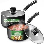 Utopia Kitchen Nonstick Saucepan Set - 1 Quart and 2 Quart multipurpose pots